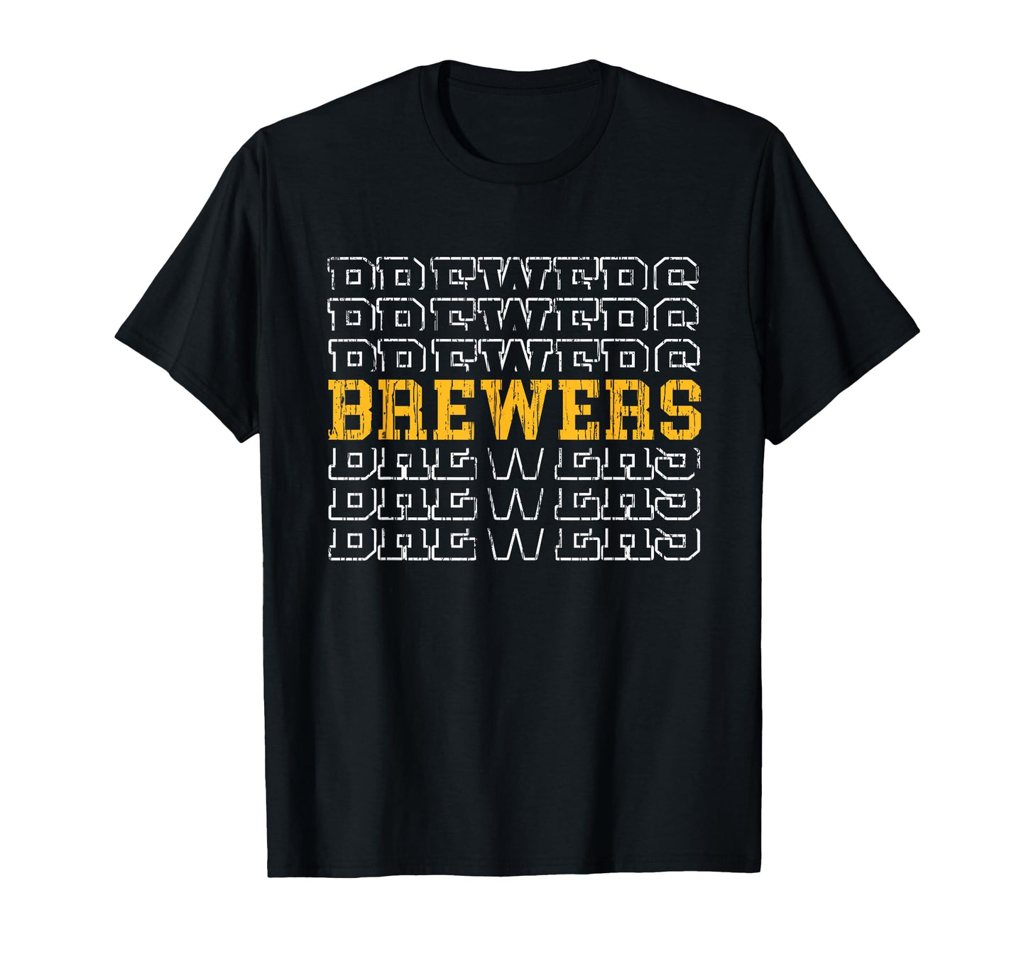 Brewers Vintage Gift for Men Women Boys Girls Kids Youth T-Shirt - T-Shirt | Black