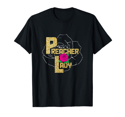 Preacher Lady Christian Faith Female Pastor Church T-Shirt