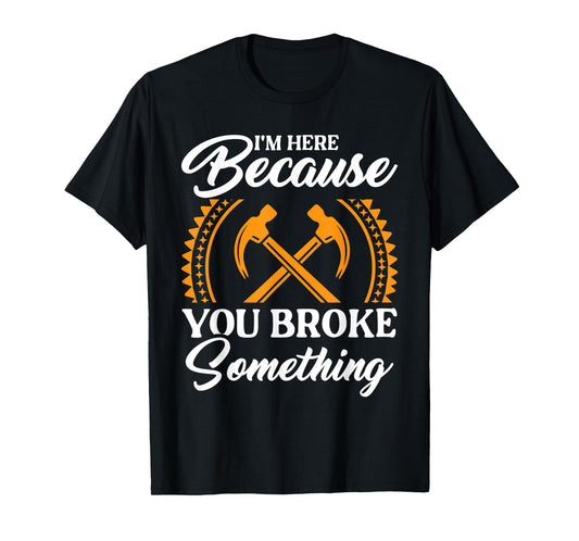 Funny Handy Men Carpenter Mechanic Handyman Dad Handy Dad T-Shirt