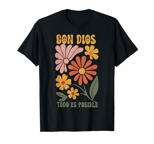 Camiseta cristiana en espanol para Mujer spanish Christian T-Shirt