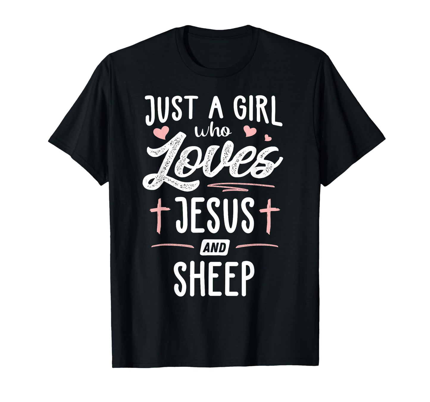 Just A Girl Who Loves Jesus And Sheep Gift Women T-Shirt