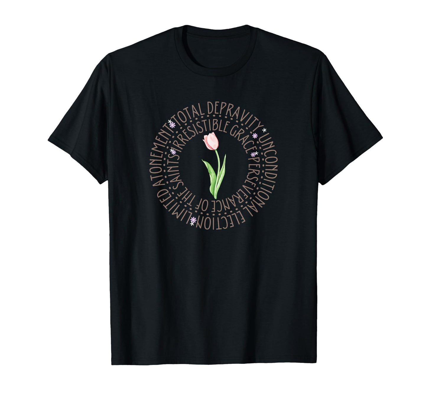 Theology Tulip Girl Reformed Womens Christian Calvinist T-Shirt