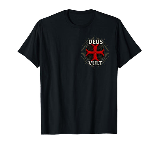 Deus Vult - Catholic Warrior of Christ T-Shirt