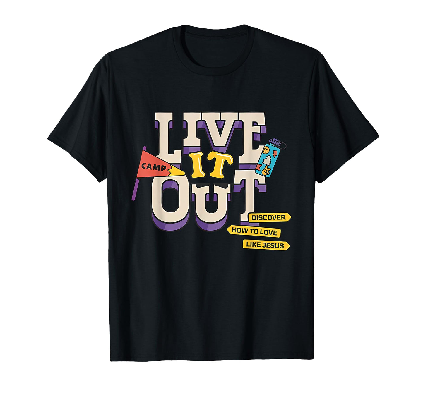 VBS 2025 Christian Youth Camp Live it Out Bible School T-Shirt