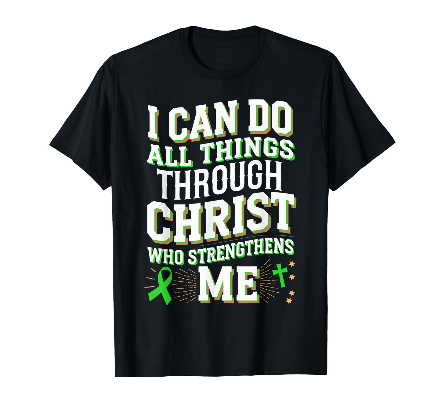 All Things Through Christ Spinal Cord Injury Awareness T-Shirt