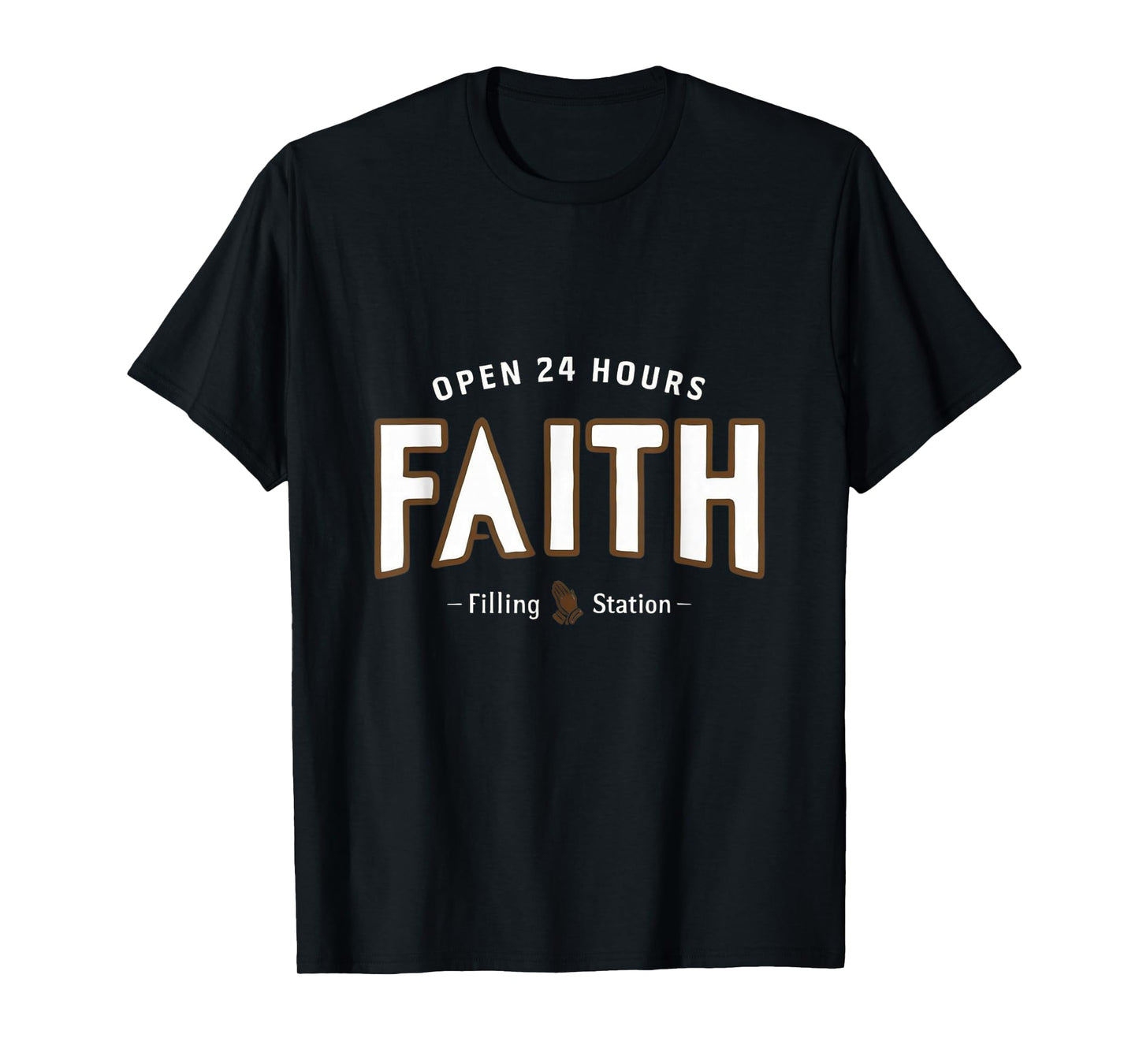 Faith Filling Station T-Shirt Christian Spiritual Tee T-Shirt