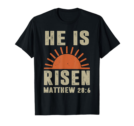 Toddler He is Risen Christian Easter God Sister Daughter Son T-Shirt