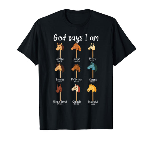 Funny Hobby Horsing Cute Hobby Horse for Girls God Saying T-Shirt
