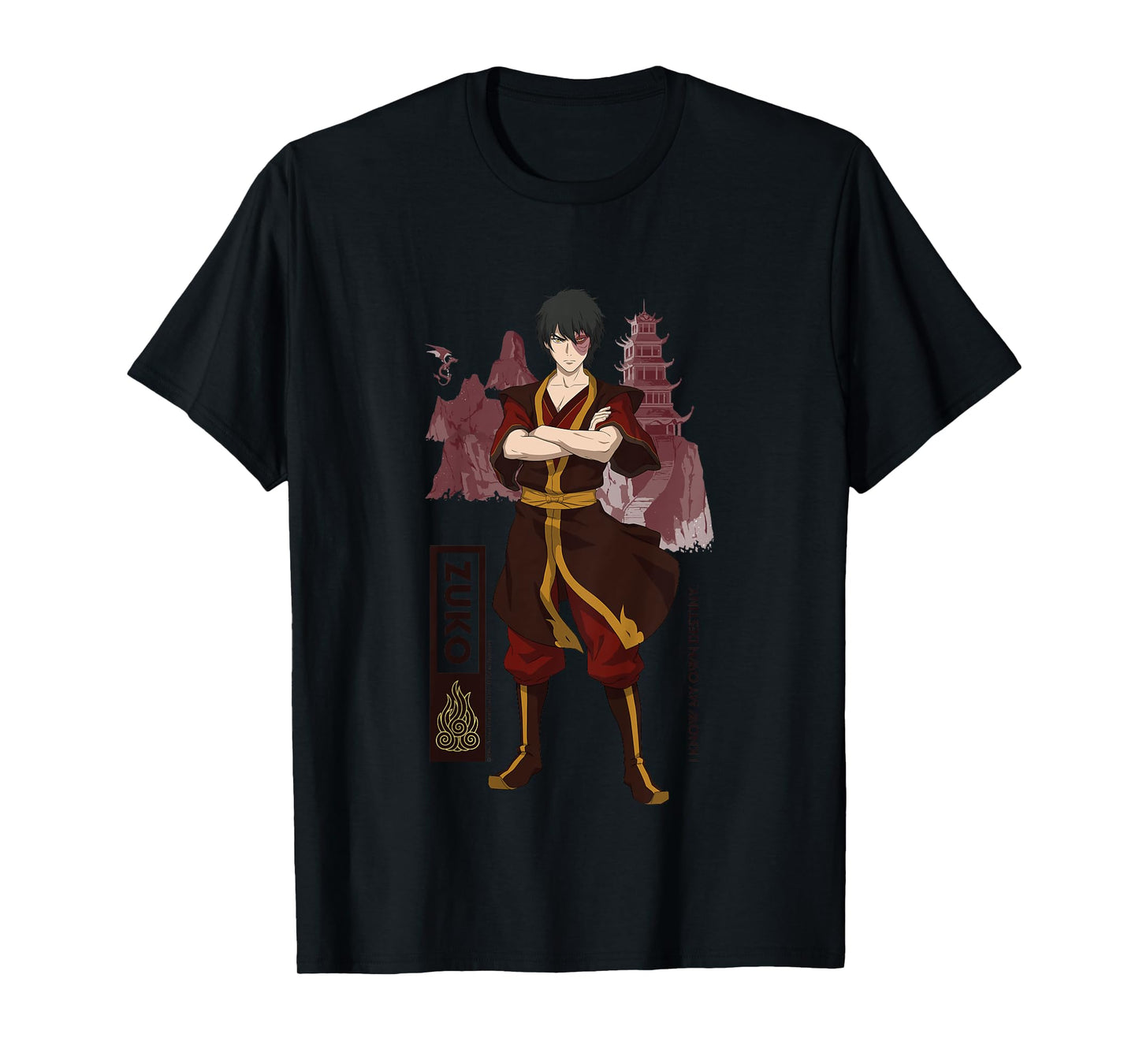 Avatar The Last Airbender Zuko Fire Destiny Quote Kids T-Shirt
