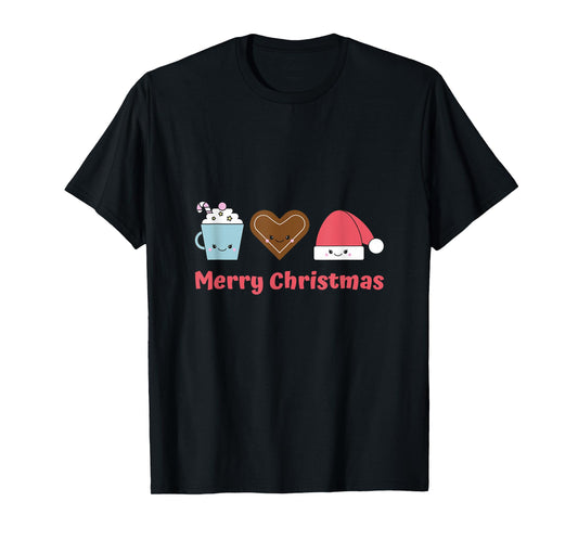 Merry Christmas Cookie Santa T-Shirt