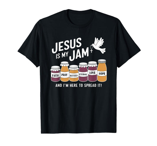 Jesus is My Jam Tshirt Men Women Christian Bible Verse T-Shirt