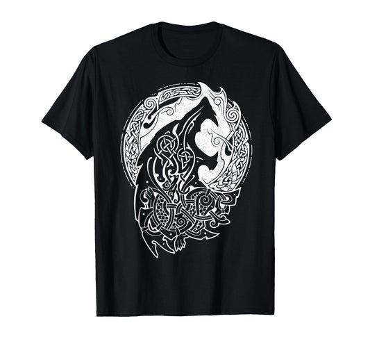 Wolf Celtic Proud Viking Warrior Nordic Mythology T-Shirt