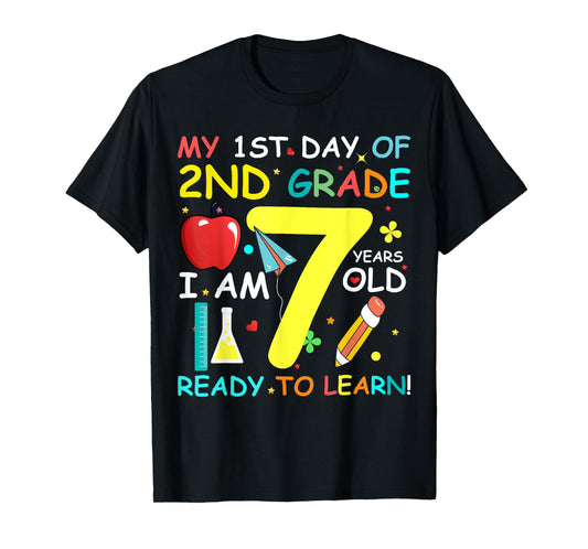 Back To School 2nd Grade Boys Girls First Day Of School T-Shirt