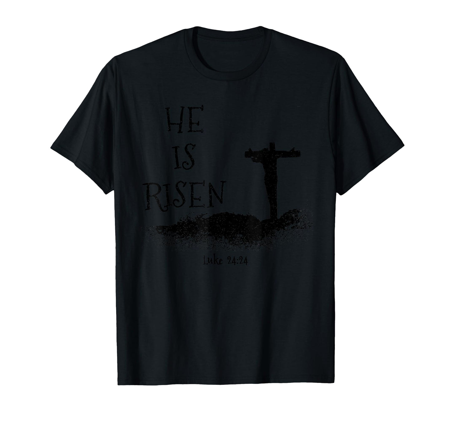 Easter He Is Risen Religious Palm Sunday cross Men Women T-Shirt
