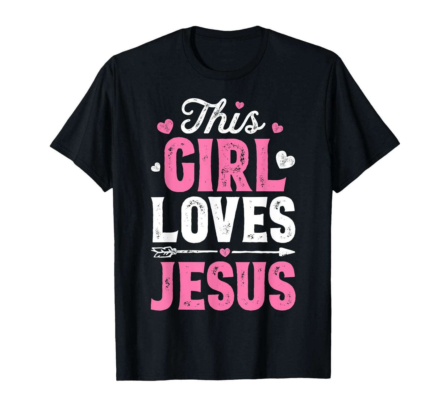 This Girl Loves Jesus Funny Christian Faith Religious Women T-Shirt