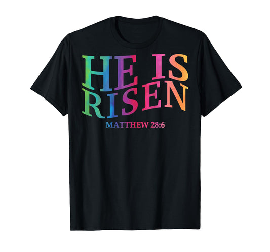Toddler He is Risen Christian Easter God Sister Daughter Son T-Shirt