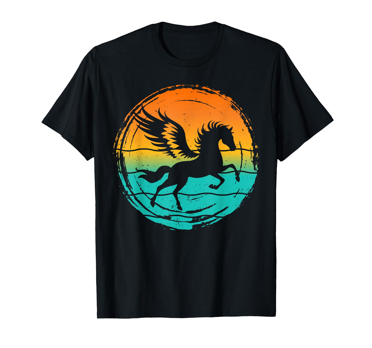 Greek Mythology Pegasus Wings Horse Stallion Vintage T-Shirt
