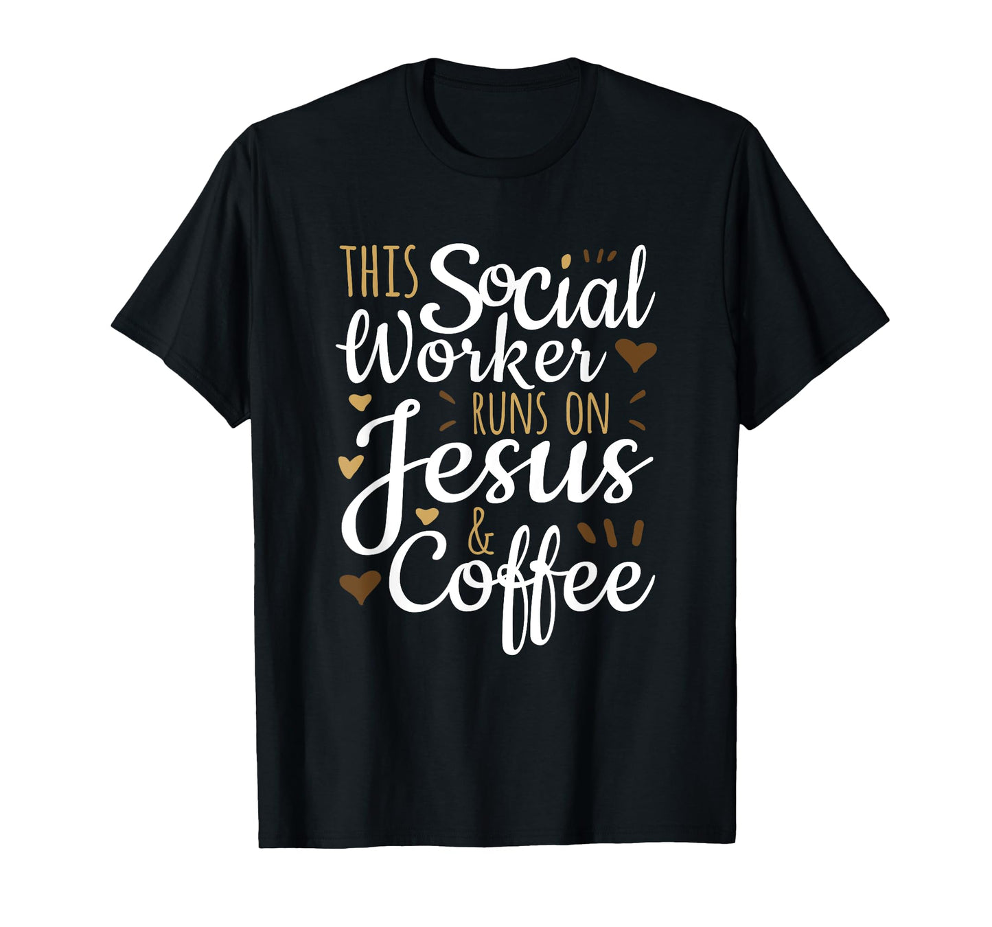 This Social Worker Runs on Jesus & Coffee, Social Worker T-Shirt