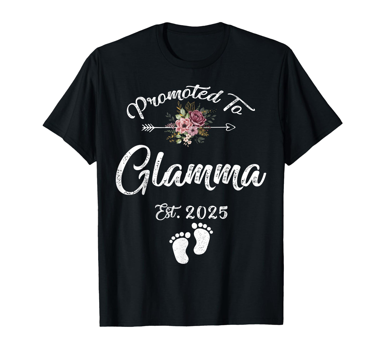 Promoted to Glamma Est 2025 Flower T-Shirt