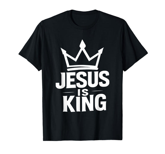 Jesus is King | Crown Design Inspired by Faith T-Shirt
