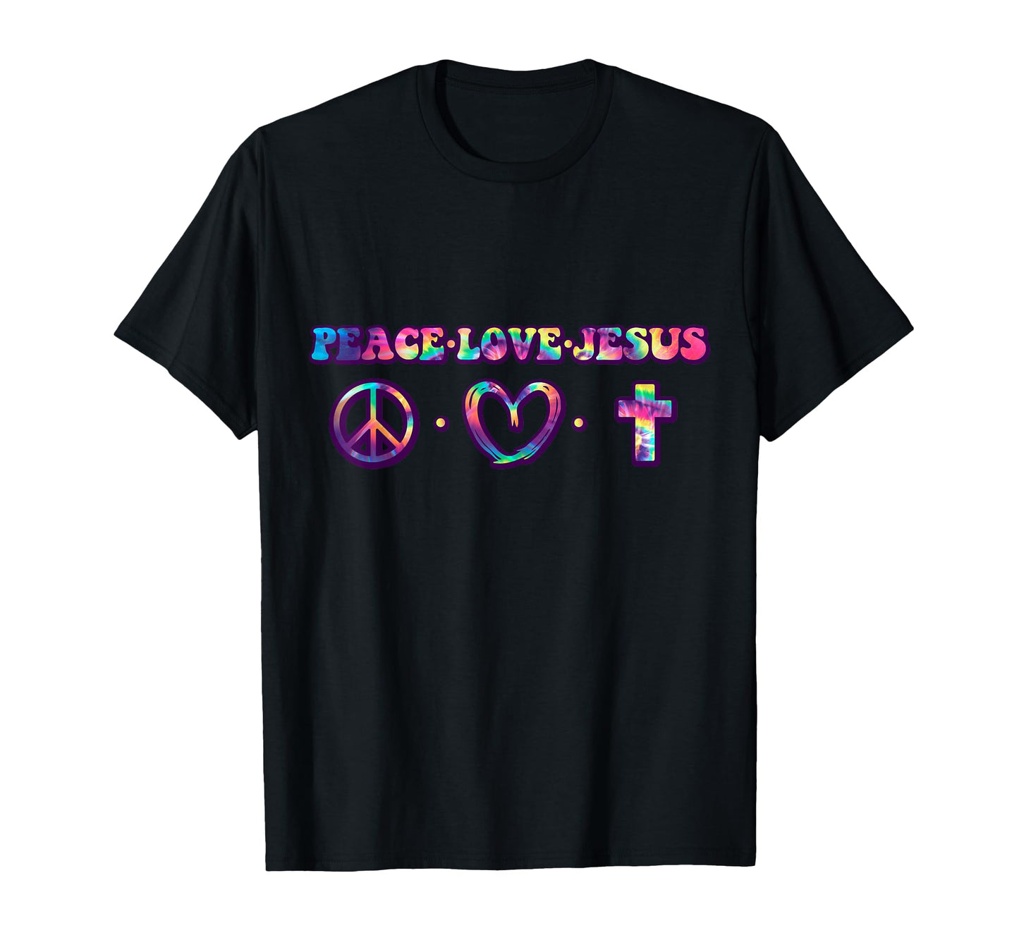 Peace symbol Love and Jesus believe T-Shirt
