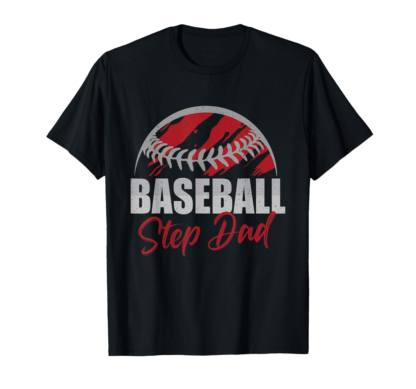 Baseball Step Dad Life Gifts For Father's Day Dad Grandpa T-Shirt