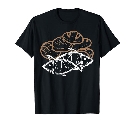 Christian 2 Fishes 5 Breads 5000 Against The Current T-Shirt