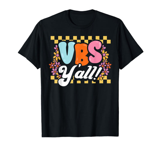 Groovy VBS Vacation Bible School Yall Christian Faith Gift T-Shirt