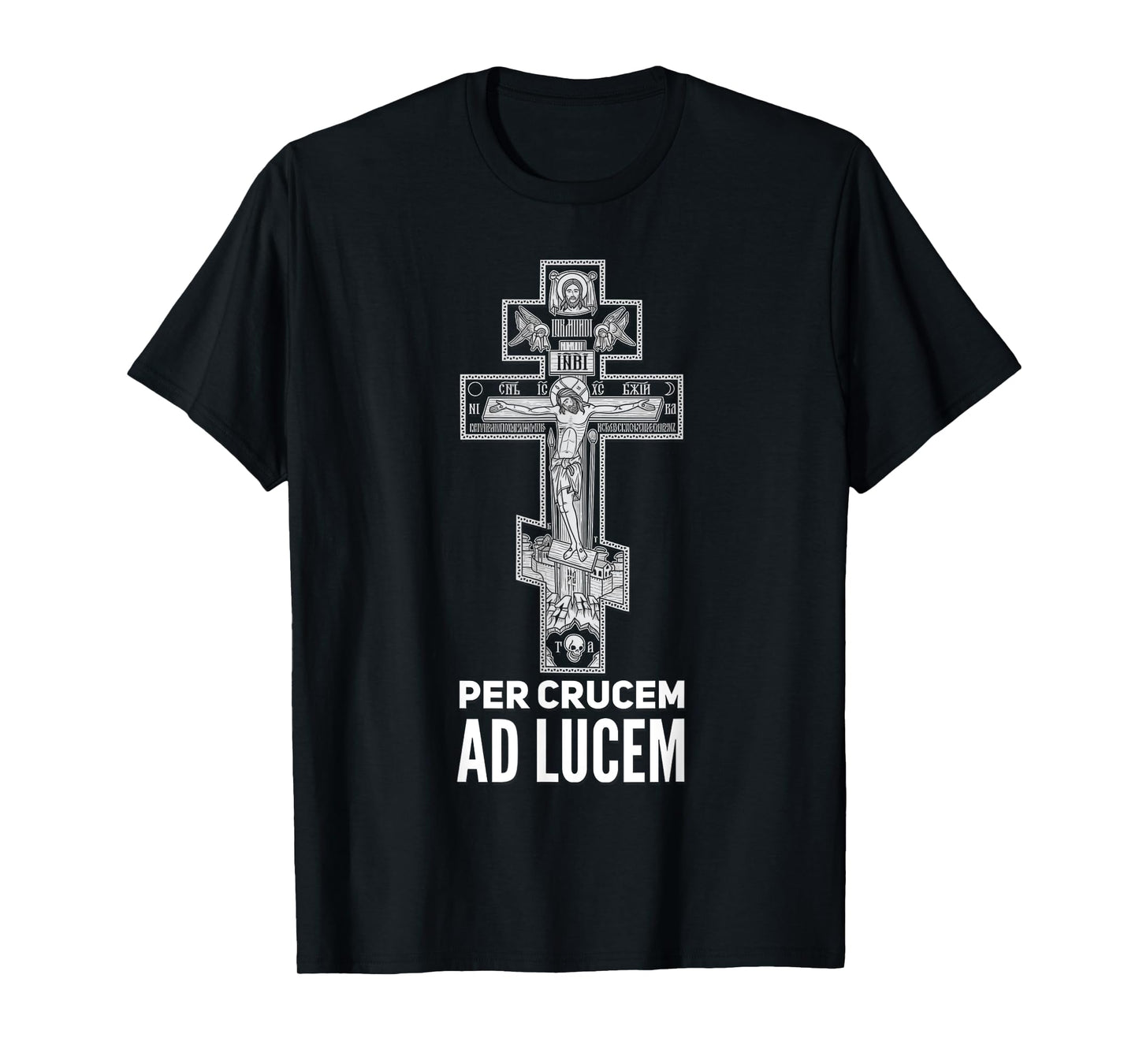 Eastern Orthodox Christian Christ Crucifix Icon T-Shirt