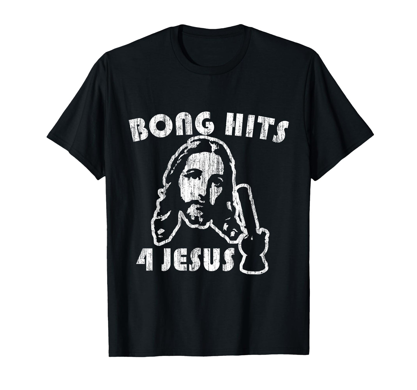 Flippin Sweet Gear Bong Hits 4 Jesus Unisex Adult T-Shirt Black Small