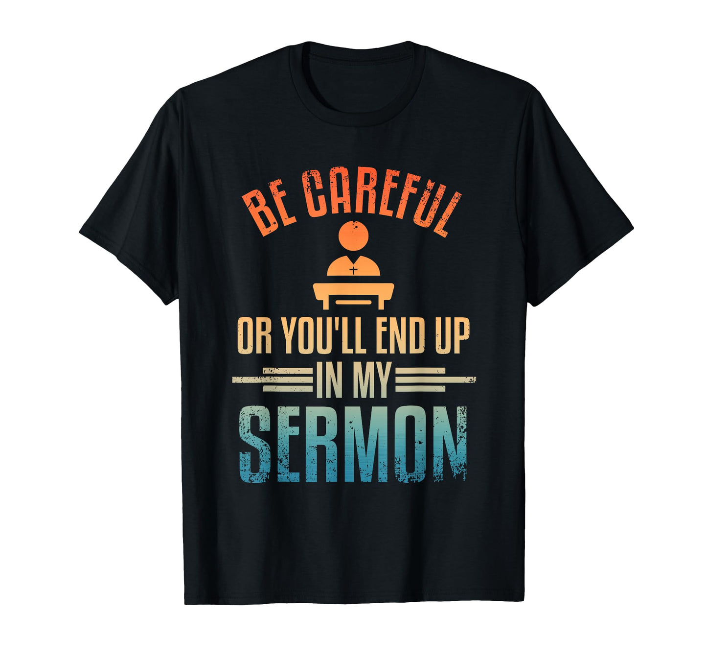 Pastor Art For Men Women Ordained Minister Clergy Sermon T-Shirt