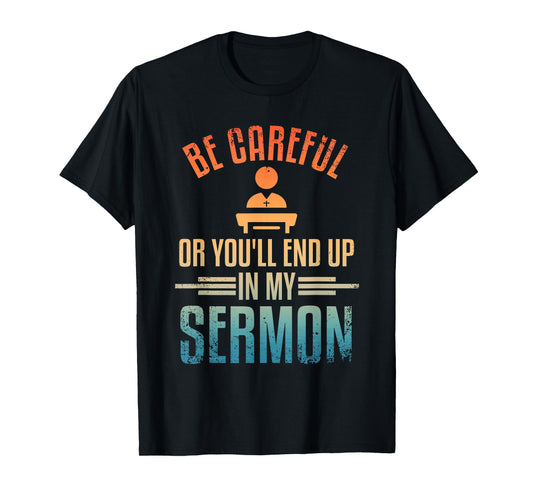 Pastor Art For Men Women Ordained Minister Clergy Sermon T-Shirt