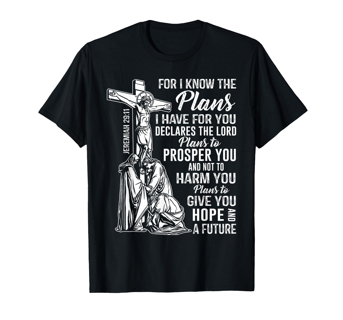 Jeremiah 2911 Christian Bible Verse Gifts Cross Scripture ap T-Shirt