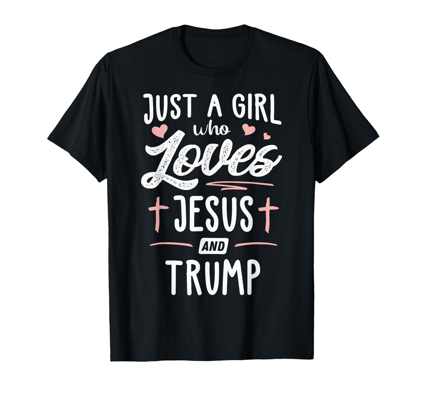 Just A Girl Who Loves Jesus And Trump Christmas 2024 T-Shirt