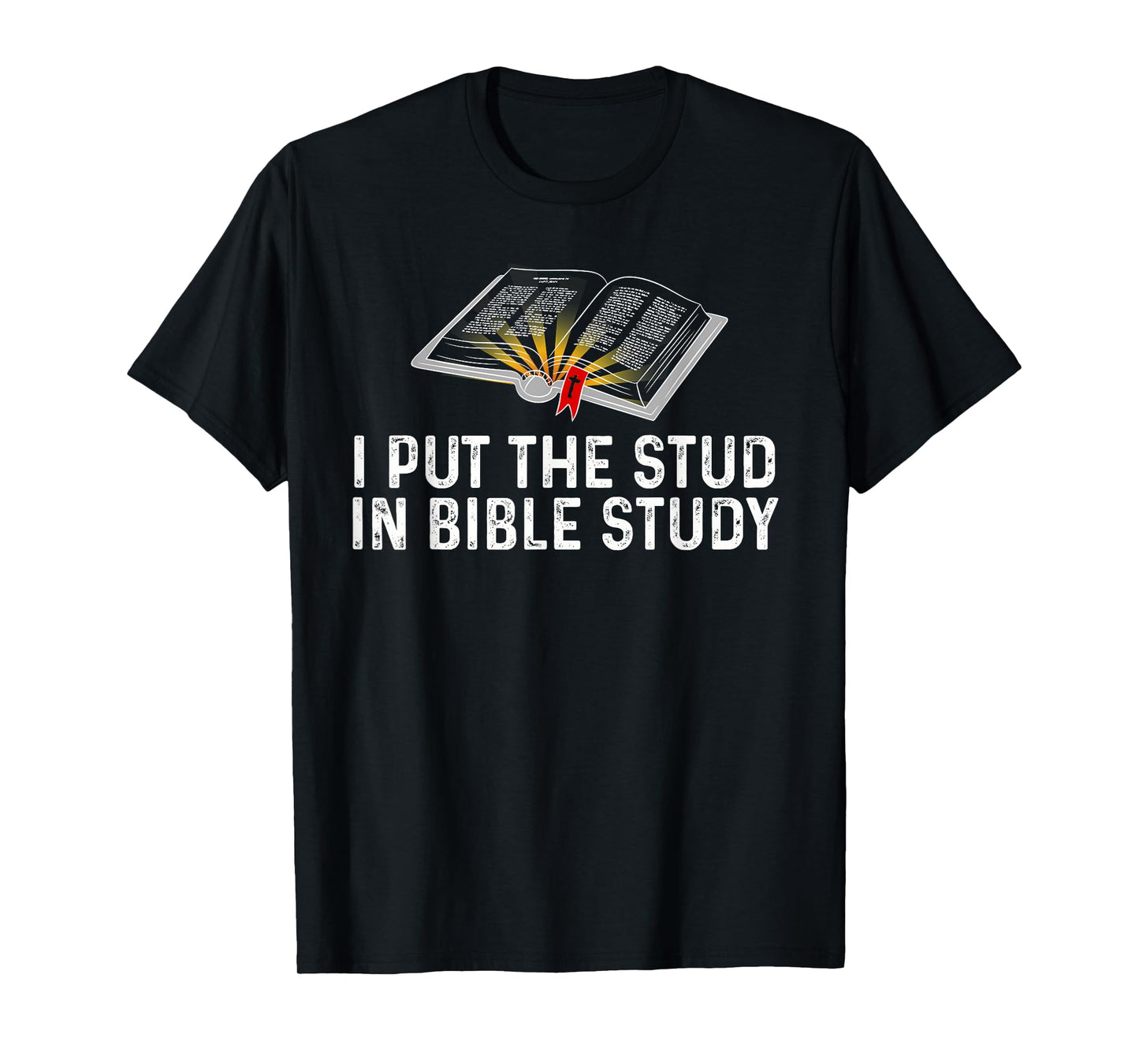 I Put The Stud In Bible Study Funny Christian Religious T-Shirt