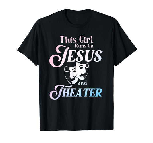 Cute Theatre Art For Teen Girls Women Acting Musical Lover T-Shirt
