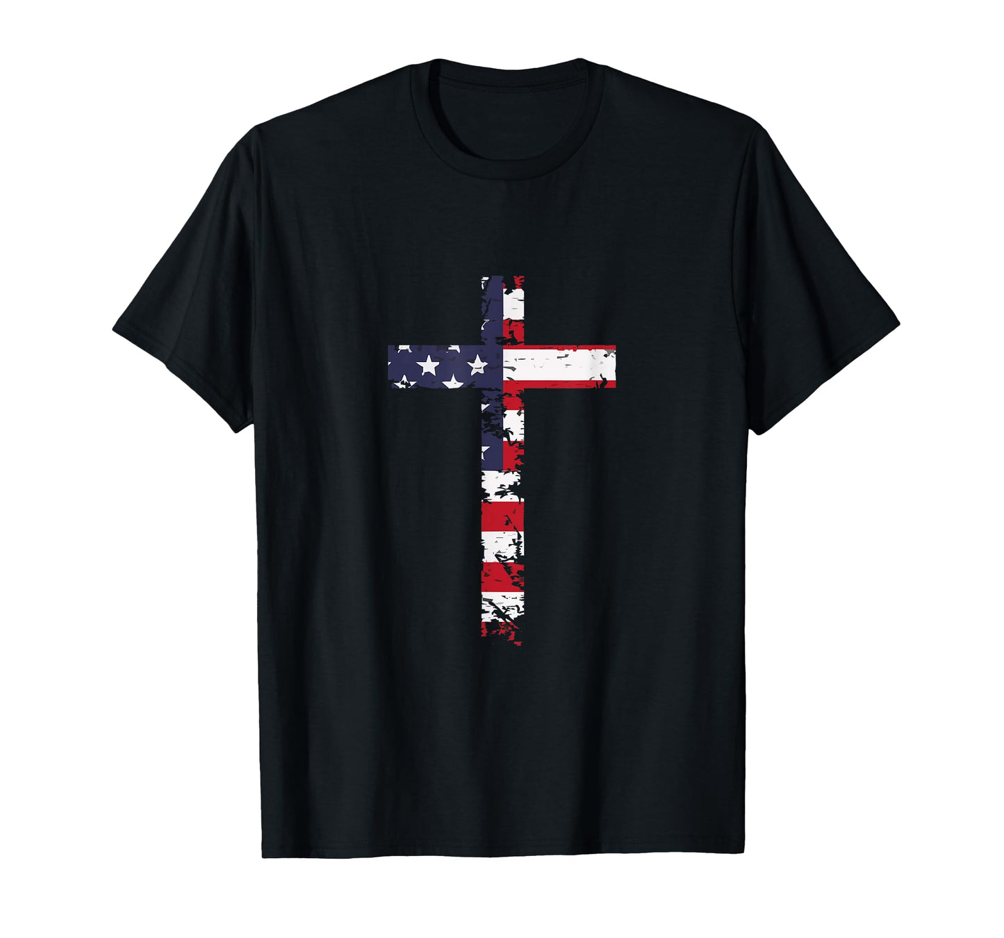 USA Flag Cross T-Shirt