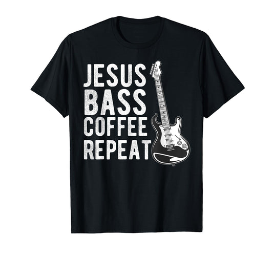 Christian Bass Guitar Player Worship Jesus Bassist Music T-Shirt