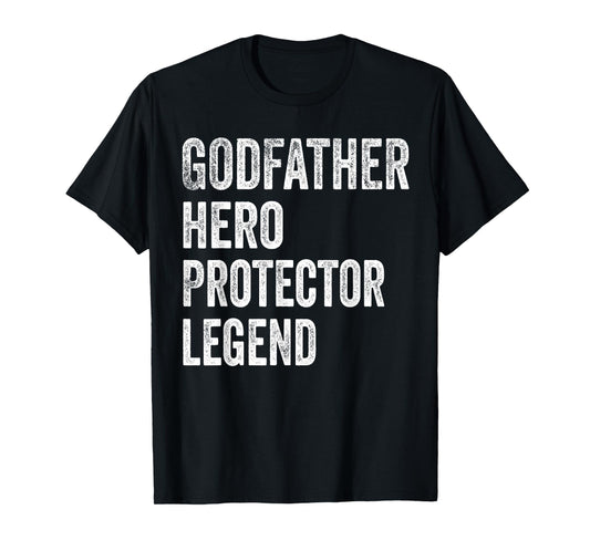 Godfather Hero Protector Legend Vintage Distressed Godfather T-Shirt