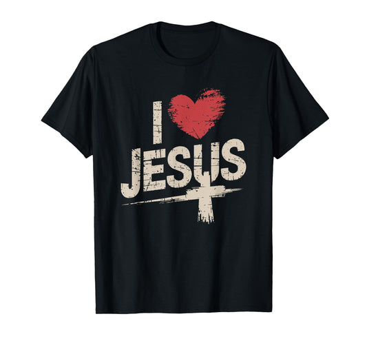 I Love Jesus, Christian Believer and God Christianity T-Shirt