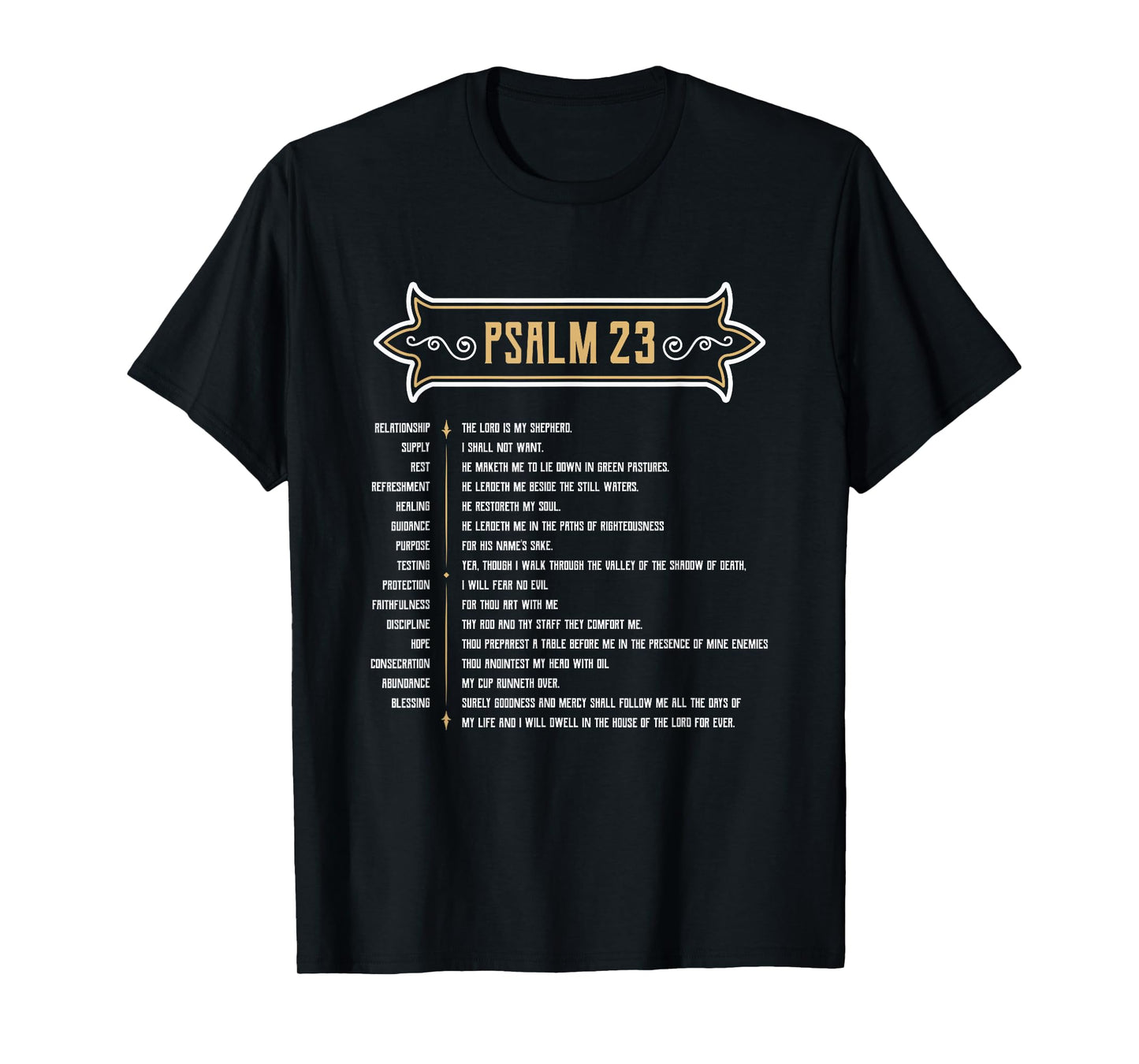 Psalm 23 LORD is my Shepherd T-Shirt