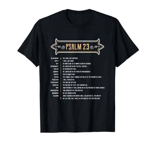 Psalm 23 LORD is my Shepherd T-Shirt