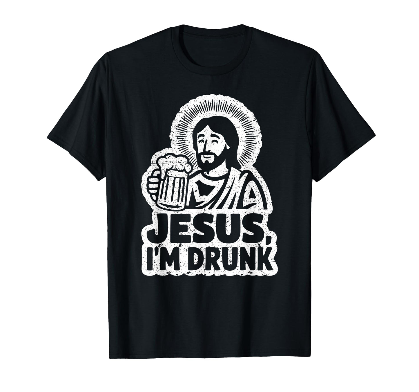 Jesus I'm Drunk Party Drinking Humor Pun Fun T-Shirt
