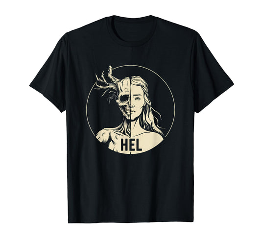 Hel Viking Goddess of the Underworld Hel T-Shirt