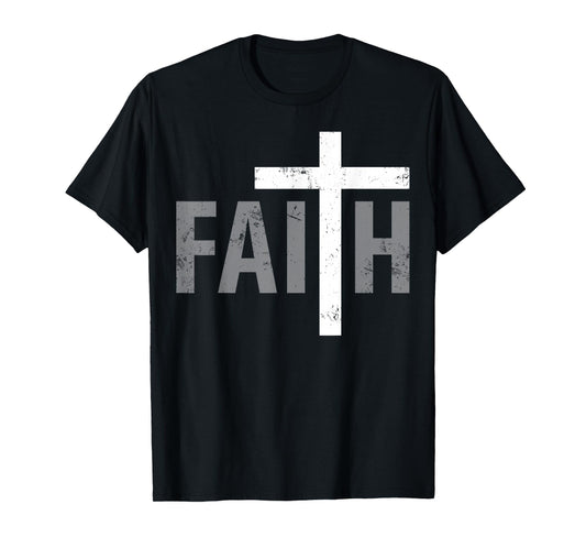 Funny Christian Christ Religious Women Men Faith Cross T-Shirt