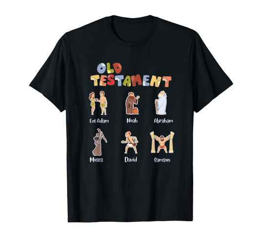 Christian Old Testament Verse Shirt Bible Characters T-Shirt