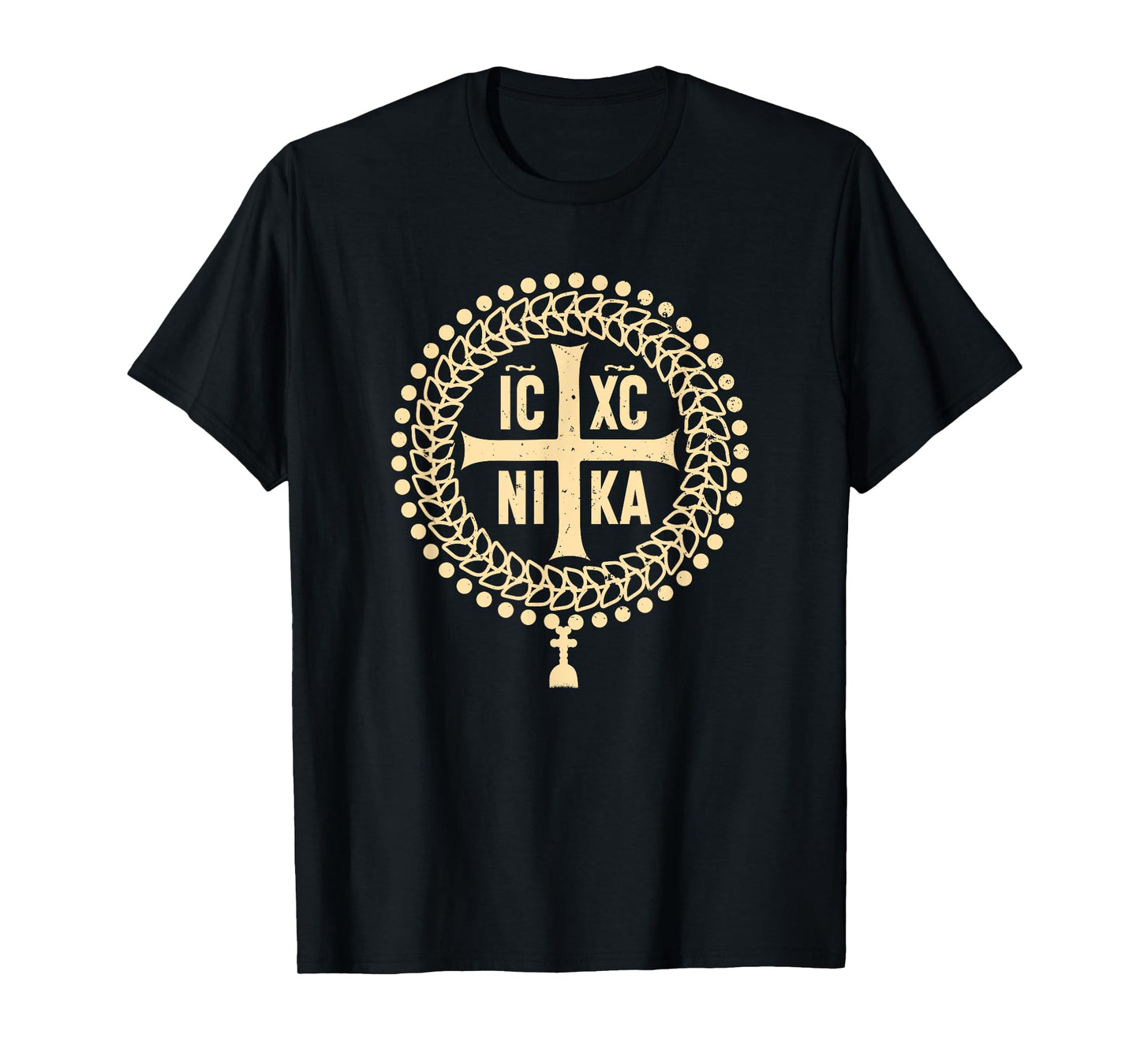 ICXC NIKA Greek Eastern Orthodox Christian Cross T-Shirt