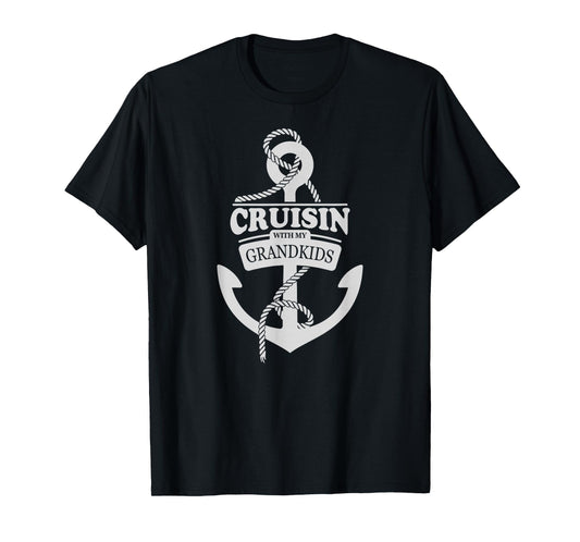 Cruisin with My Grandkids Anchor Design – Cruise Vacation Gr T-Shirt