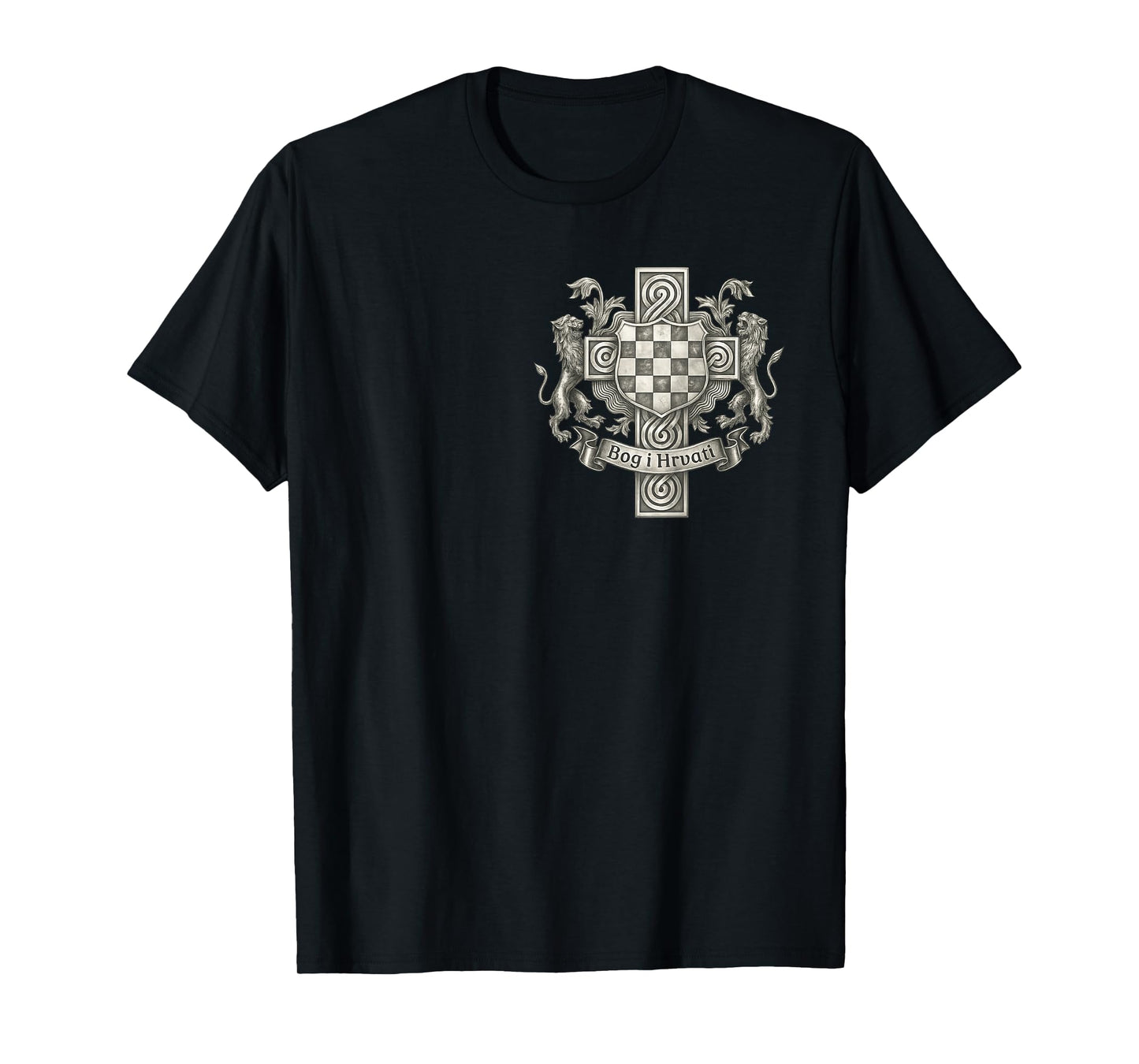 Bog i hrvati: epic Croatia coat of arms with Christ Cross T-Shirt
