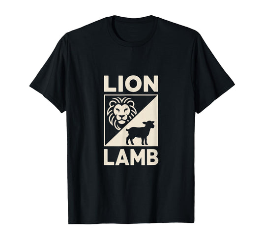 Christian Lion Lamb Jesus Faith Worship Gospel T-Shirt